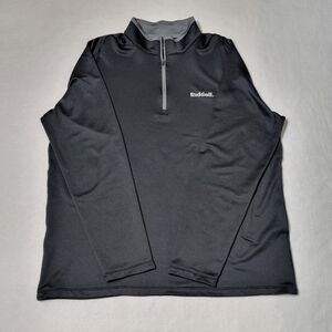 Nike Golf Dri Fit Mens XL Polo Shirt Long Sleeve Black Tour Performance Thick